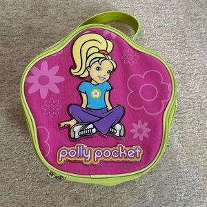 Polly Pocket Pink and Green Toy Carrying Case